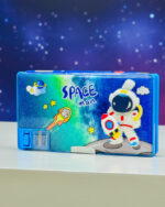 Spaceman Adventure" Multi-Function Pencil Box with Built-in Sharpener