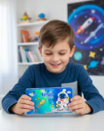 Spaceman Adventure" Multi-Function Pencil Box with Built-in Sharpener - Image 2