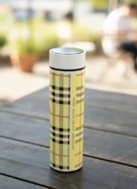 Classic Plaid Charm Thermal Bottle: Keep Your Warmth in Style - Image 3