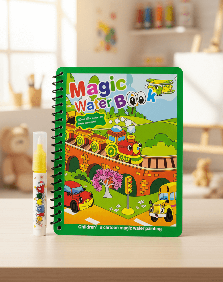 Gemini_Generated_Image_93kxel93kxel93kx Magic Water Drawing Book β Reusable, Mess-Free Creative Play for Toddlers - Image 1