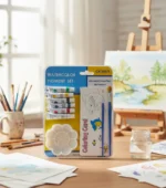 'Complete Watercolor Pigment Set CAISHIJII Kids – 10-Piece Creative Kit with Shark Coloring Cards - Image 3